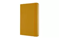 Een Moleskine Classic Leather Collection Notebook Ruled Hardcover Large Amber Yellow koop je bij Moleskine.nl