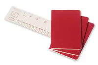 Een Moleskine Cahier Plain Notebook Pocket Cranberry Red koop je bij Moleskine.nl