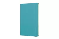 Een Moleskine Ruled Hard Cover Notebook Large Reef Blue koop je bij Moleskine.nl