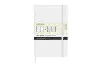 Een Moleskine Ruled/Plain Hardcover Notebook Large Black/White (set of 2) koop je bij Moleskine.nl