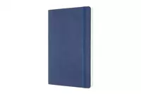 Een Moleskine Classic Leather Collection Notebook Ruled Softcover Blue koop je bij Moleskine.nl