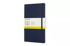 Een Moleskine Squared Soft Cover Notebook Large Sapphire Blue koop je bij Moleskine.nl