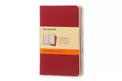 Een Moleskine Cahier Ruled Notebook Pocket Cranberry Red koop je bij Moleskine.nl