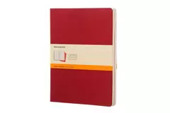 Een Moleskine Cahier Ruled Notebook XL Cranberry Red koop je bij Moleskine.nl