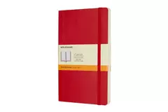 Een Moleskine Ruled Soft Cover Notebook Large Scarlet Red koop je bij Moleskine.nl