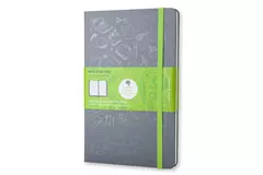 Een Moleskine Evernote Squared Notebook Large Hard Cover Grey koop je bij Moleskine.nl