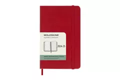 Een Moleskine 2024/2025 18M Weekly Hardcover Pocket Scarlet Red koop je bij Moleskine.nl