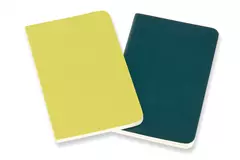 Een Moleskine Volant Plain Notebook Pocket Petrol Yellow &amp; green koop je bij Moleskine.nl