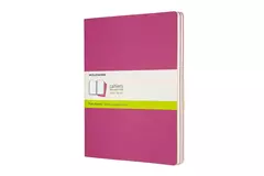 Een Moleskine Cahier Journals Plain XL Kinetic Pink (set of 3) koop je bij Moleskine.nl