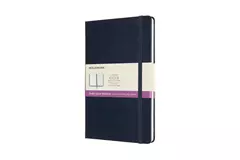 Een Moleskine Double Layout Ruled/Plain Hardcover Notebook Large Sapphire Blue koop je bij Moleskine.nl