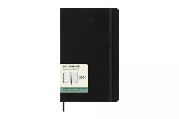 Een Moleskine 2024 12M Weekly Hardcover Large Black koop je bij Moleskine.nl