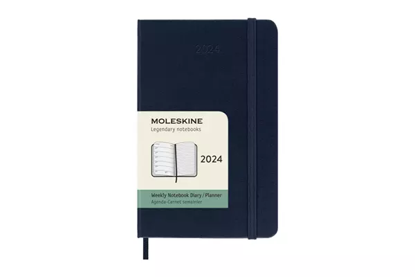 Een Moleskine 2024 12M Weekly Hardcover Pocket Sapphire Blue koop je bij Moleskine.nl