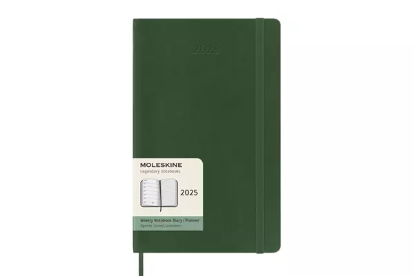 Een Moleskine 2025 12M Weekly Softcover Large Myrtle Green koop je bij Moleskine.nl