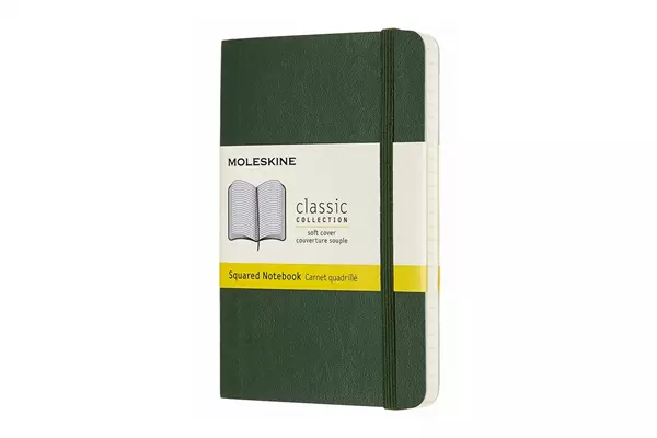 Een Moleskine Squared Soft Cover Notebook Pocket Myrtle Green koop je bij Moleskine.nl