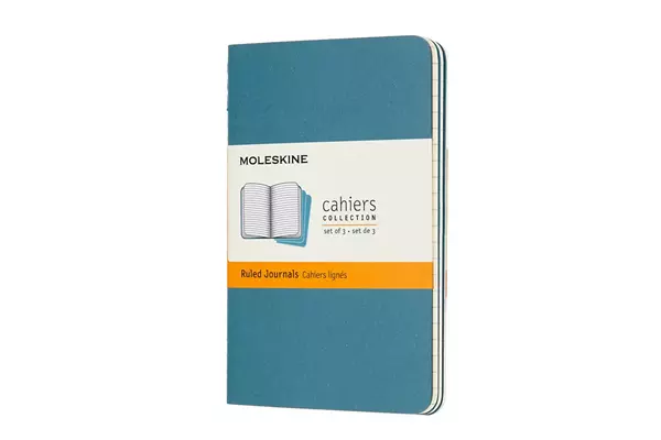 Een Moleskine Cahier Ruled Notebook Pocket Brisk Blue koop je bij Moleskine.nl