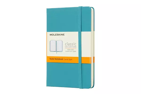 Een Moleskine Ruled Hard Cover Notebook Pocket Reef Blue koop je bij Moleskine.nl