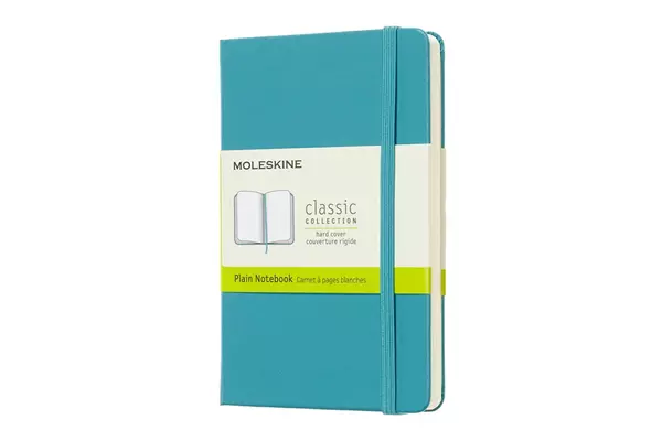 Een Moleskine Plain Hard Cover Notebook Pocket Reef Blue koop je bij Moleskine.nl