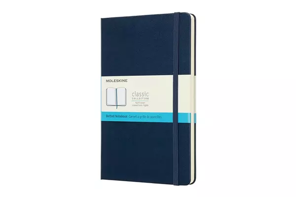 Een Moleskine Dotted Hard Cover Notebook Large Sapphire Blue koop je bij Moleskine.nl