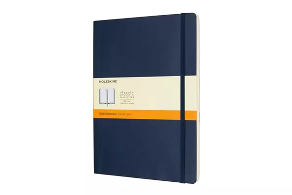 Een Moleskine Ruled Softcover Notebook XL Sapphire Blue koop je bij Moleskine.nl