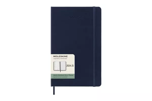 Een Moleskine 2024/2025 18M Weekly Hardcover Large Sapphire Blue koop je bij Moleskine.nl