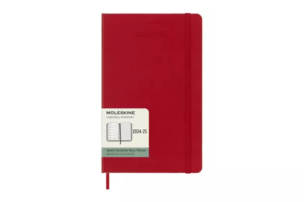 Een Moleskine 2024/2025 18M Weekly Hardcover Large Scarlet Red koop je bij Moleskine.nl