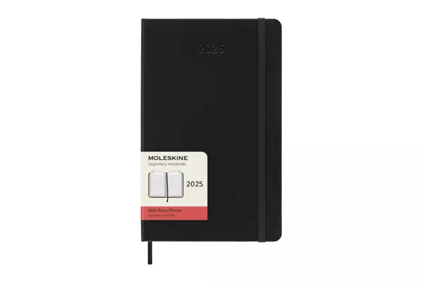 Een Moleskine 2025 12M Daily Hardcover Large Black koop je bij Moleskine.nl