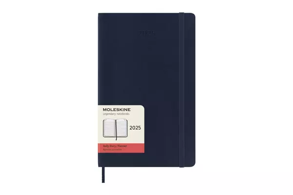 Een Moleskine 2025 12M Daily Softcover Large Sapphire Blue koop je bij Moleskine.nl