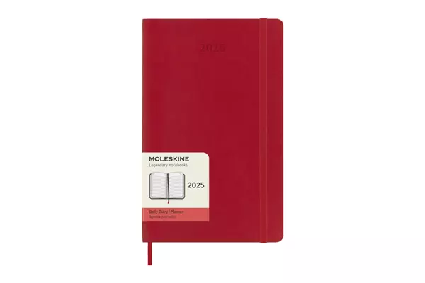 Een Moleskine 2025 12M Daily Softcover Large Scarlet Red koop je bij Moleskine.nl