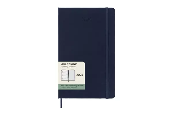 Een Moleskine 2025 12M Weekly Hardcover Large Sapphire Blue koop je bij Moleskine.nl