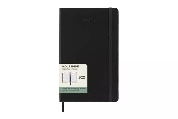 Een Moleskine 2025 12M Weekly Horizontal Hardcover Large Black koop je bij Moleskine.nl