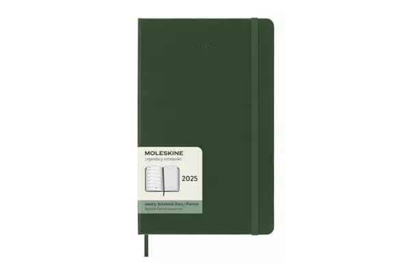 Een Moleskine 2025 12M Weekly Hardcover Large Myrtle Green koop je bij Moleskine.nl