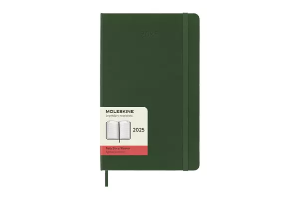 Een Moleskine 2025 12M Daily Hardcover Large Myrtle Green koop je bij Moleskine.nl