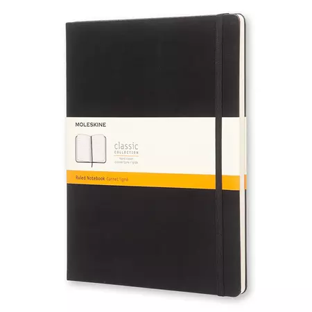 Een Moleskine Ruled Hardcover Notebook XL Black koop je bij Moleskine.nl