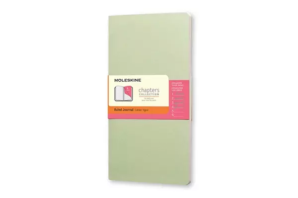 Een Moleskine Chapter Collection Journal Ruled Softcover Medium Mint Green koop je bij Moleskine.nl