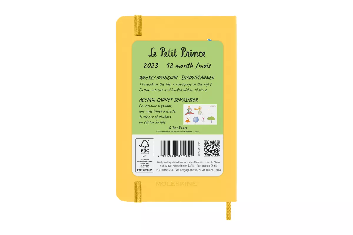 Een Moleskine Le Petit Prince 2023 12M Weekly/Note Hardcover Pocket Fox (LE) koop je bij Moleskine.nl