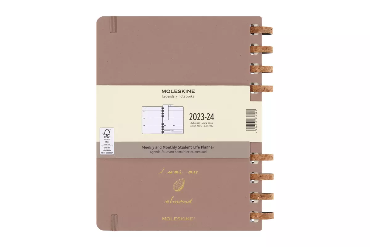 Een Moleskine 12M 2023/2024 Weekly/monthly Academic Planner Hardcover XL Crush Almond koop je bij Moleskine.nl