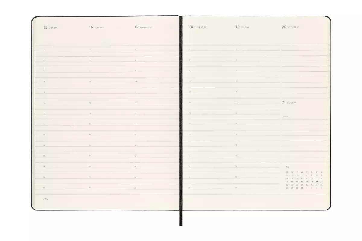 Een Moleskine 12M 2024 Weekly Vertical PRO Planner Hardcover XL Black koop je bij Moleskine.nl