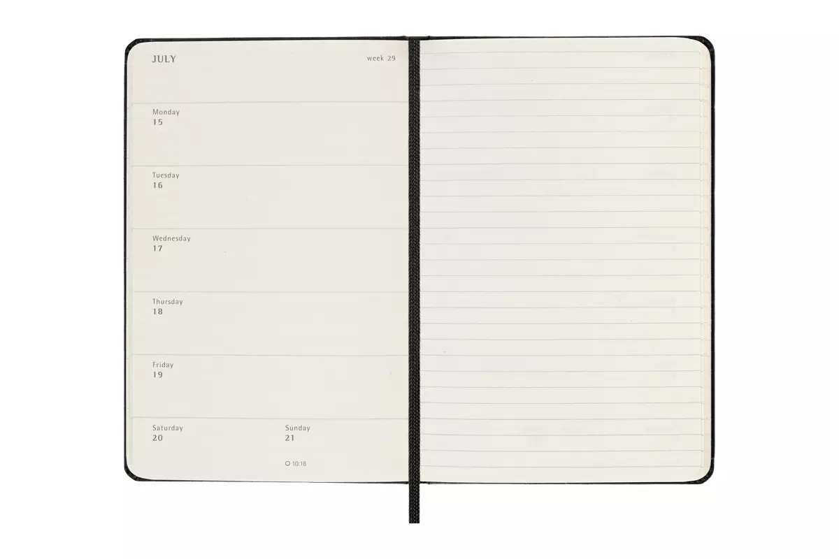 Een Moleskine 2024 12M Weekly Notebook Hardcover Pocket Black koop je bij Moleskine.nl