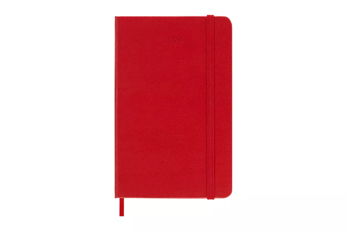 Een Moleskine 2024 12M Weekly Hardcover Pocket Scarlet Red koop je bij Moleskine.nl