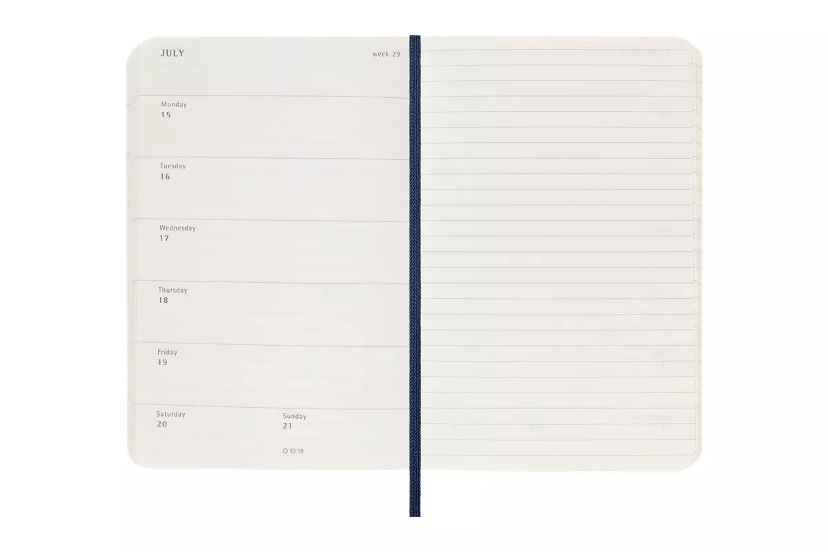 Een Moleskine 2024 12M Weekly Softcover Pocket Sapphire Blue koop je bij Moleskine.nl