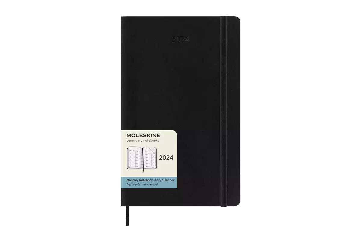 Een Moleskine 2024 12M Monthly Softcover Large Black koop je bij Moleskine.nl