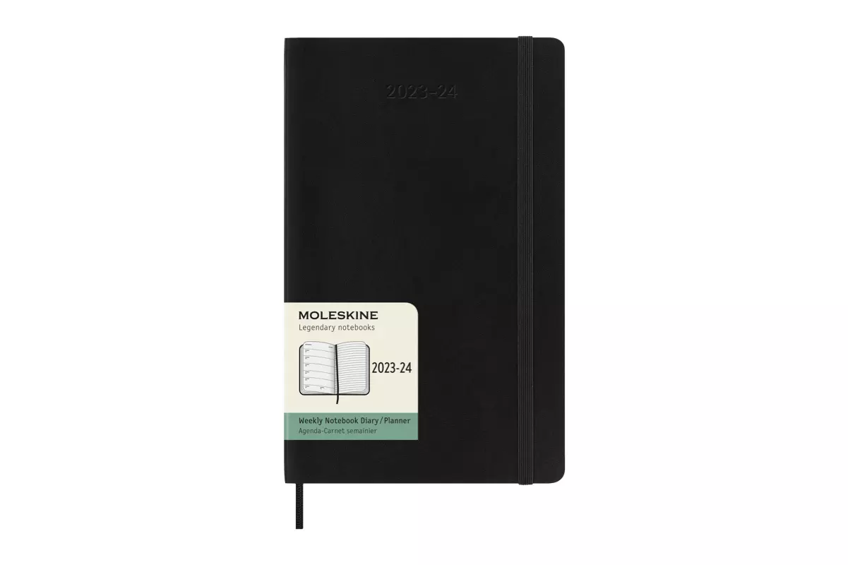 Een Moleskine 18M 2023/2024 Weekly/note Softcover Large Black koop je bij Moleskine.nl