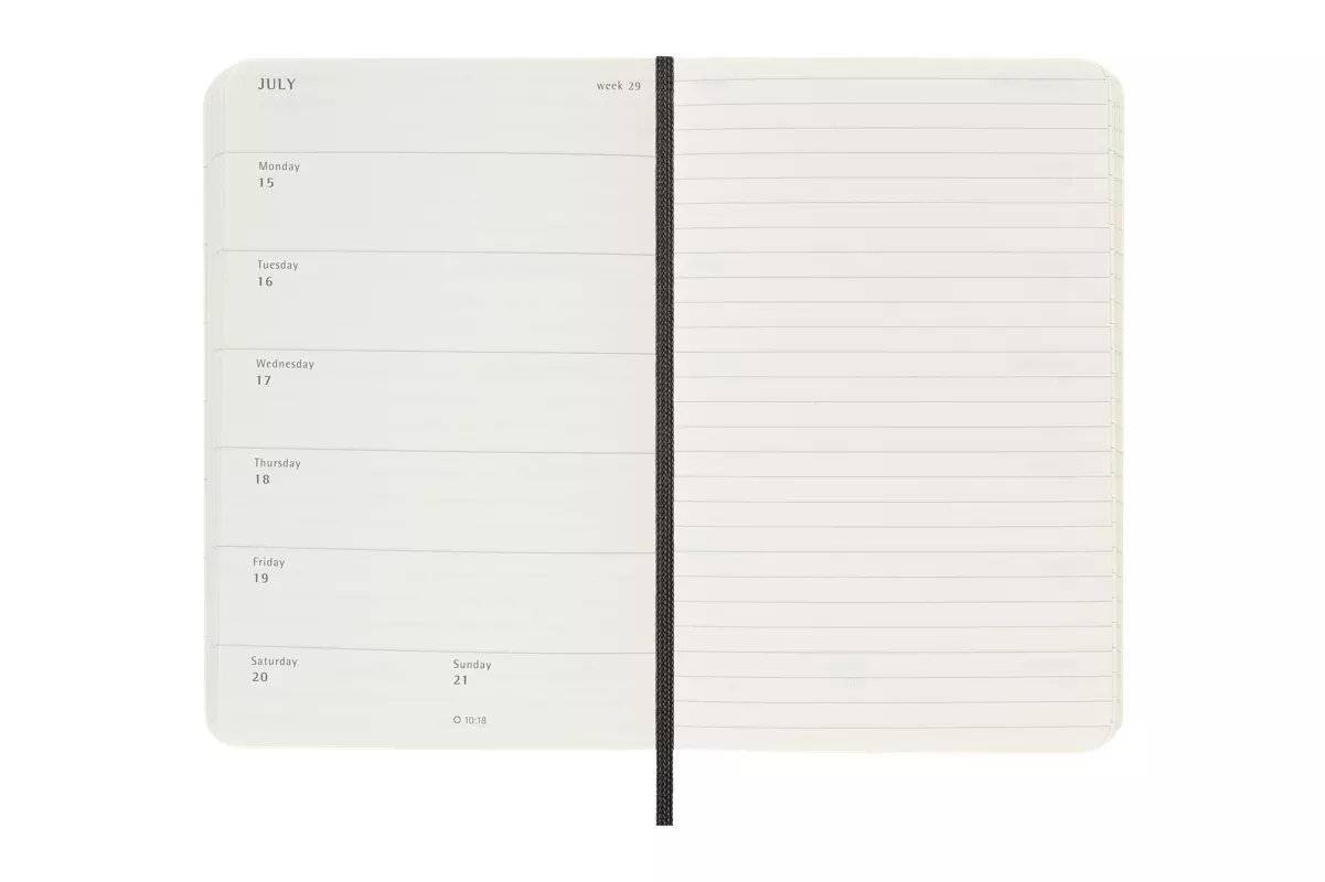 Een Moleskine 18M 2023/2024 Weekly/note Softcover Pocket Black koop je bij Moleskine.nl