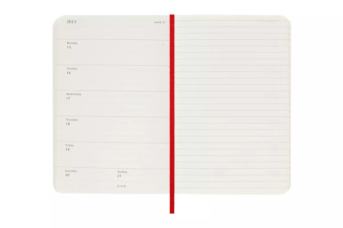 Een Moleskine 18M 2023/2024 Weekly Softcover Pocket Scarlet Red koop je bij Moleskine.nl