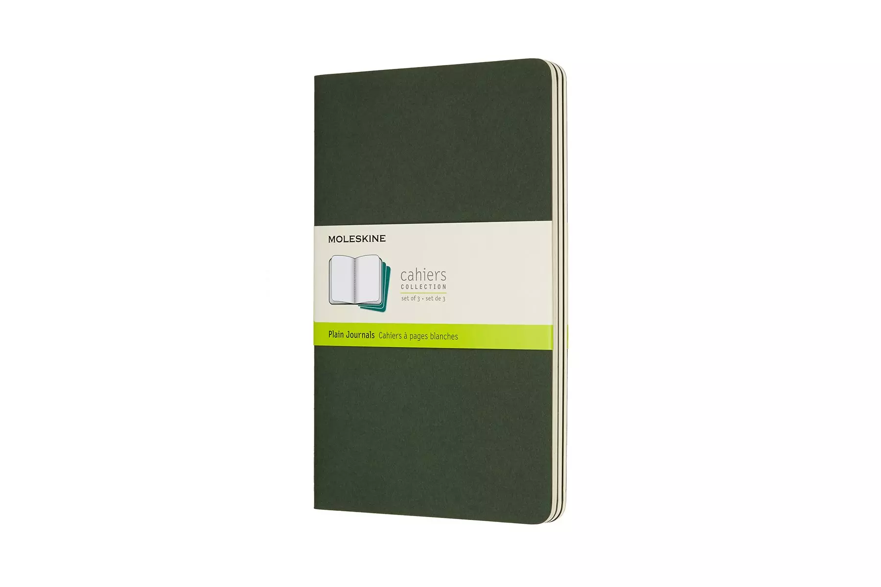 Een Moleskine Cahier Plain Notebook Large Myrtle Green koop je bij Moleskine.nl