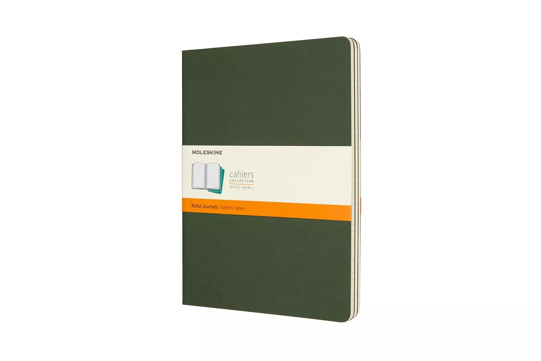 Een Moleskine Cahier Ruled Notebook XL Myrtle Green koop je bij Moleskine.nl