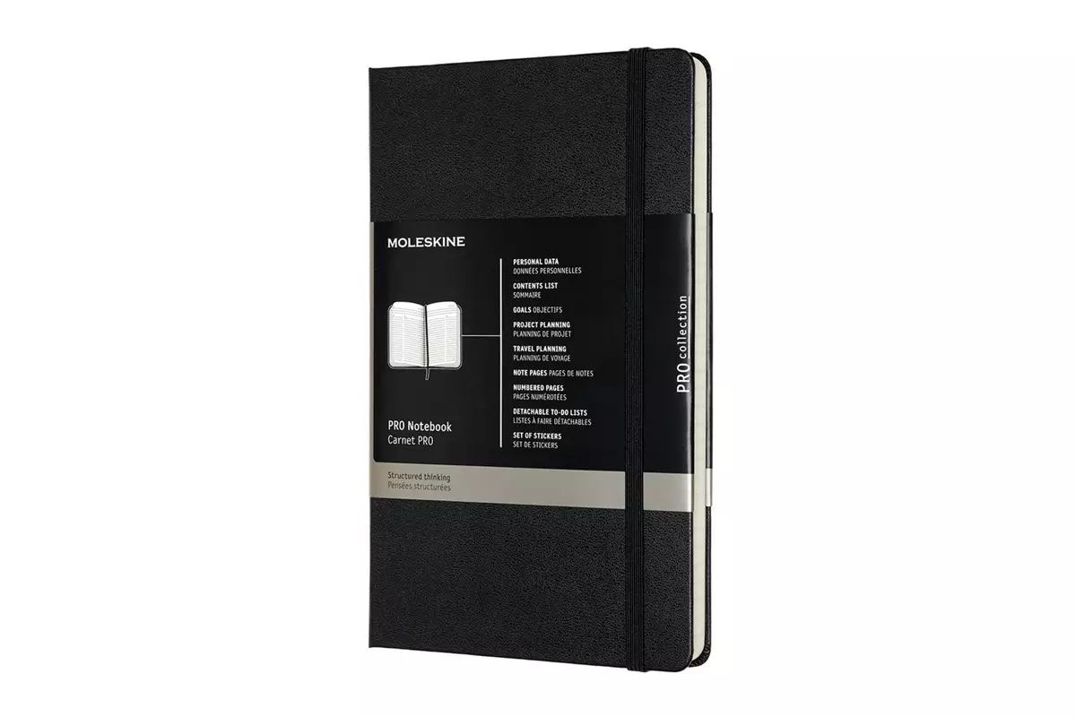 Een Moleskine Pro Collection Hardcover Notebook Large Black koop je bij Moleskine.nl