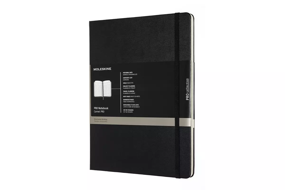 Een Moleskine Pro Collection Hardcover Notebook XL Black koop je bij Moleskine.nl