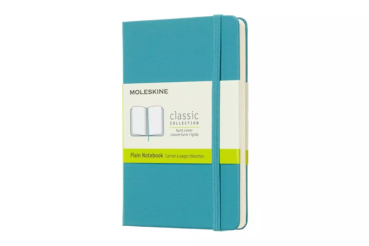 Een Moleskine Plain Hard Cover Notebook Pocket Reef Blue koop je bij Moleskine.nl