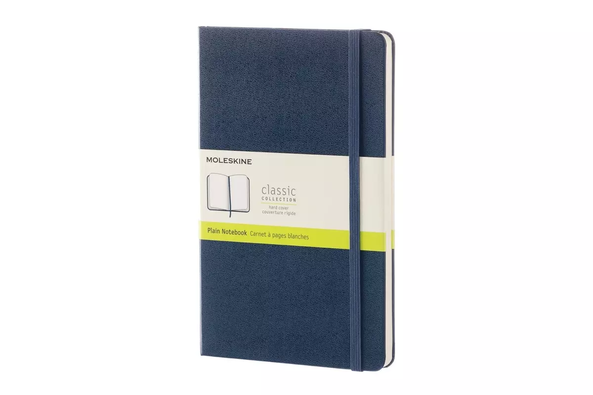 Een Moleskine Plain Hard Cover Notebook Large Sapphire Blue koop je bij Moleskine.nl